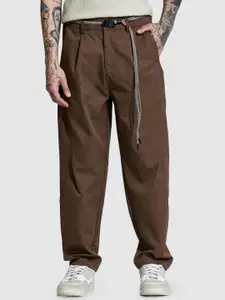 Snitch Men Relaxed Pleated Trousers