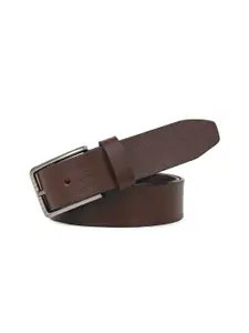 The Roadster Lifestyle Co. Men Textured Leather Formal Belt