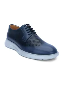 mccoy Men Leather Lace-Ups Casual Derbys with Laser Cuts