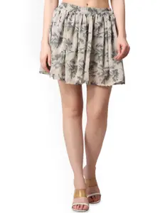 Moda Rapido Women Printed Mini Flared Skirt
