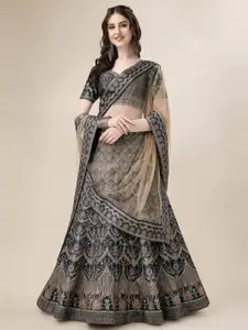 SAPTRANGI Embellished Ready to Wear Lehenga & Blouse With Dupatta