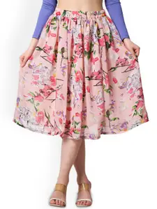 Moda Rapido Women Printed Flared Skirt