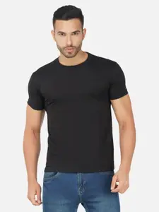 Moda Rapido Men Bio Finish Solid Round Neck Cotton T-shirt