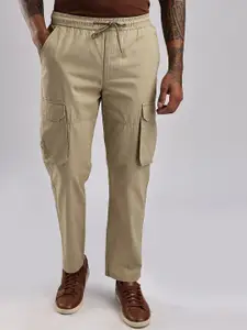 NEVER NEUD Men Relaxed Fit Ribstop Cargos Trousers