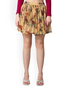 Moda Rapido Women Printed Mini Flared Skirt