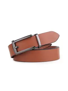 The Roadster Lifestyle Co. Men Leather Textured Formal Belts