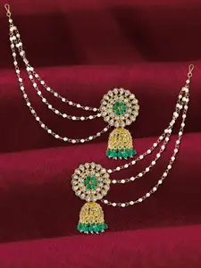 PRIVIU Floral Jhumkas Earrings