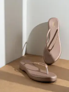 Inc 5 Women Embellished T-Strap Flats