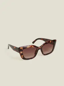 Accessorize Women Tortoiseshell Cateye Sunglasses with UV Protected Lens MA-10004446441
