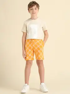 U.S. Polo Assn. Kids Boys Checked Technology Shorts