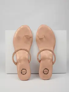 Dhaga Women Fashion Embellished One Toe Flats