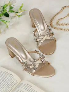 Flat n Heels Women Block Pumps with Bows