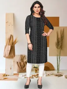 KETAKI FASHION Geometric Printed Straight Kurta