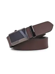 The Roadster Lifestyle Co. Men Textured Leather Formal Belt