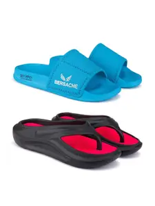 BERSACHE Men Set Of 2 Ultra Soft Technology Flip Flops
