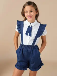 U.S. Polo Assn. Kids Pure Cotton Shirt Collar Top