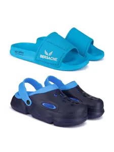 BERSACHE Men Set Of 2 Clogs & Sliders