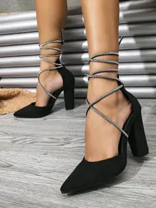 PURPLEHUNT Women Slim Heeled Pumps