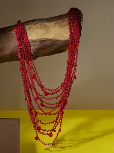 AMI Gold-Plated Artificial Beaded Necklace