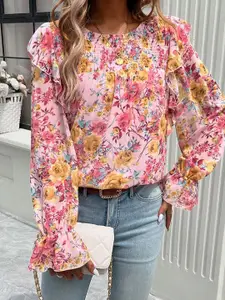 all about you Women Floral Printed Top