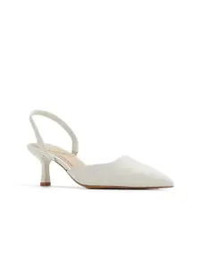 ALDO Women Colourblocked Leather Kitten Pumps
