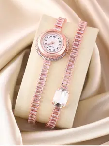 HAUTE SAUCE by  Campus Sutra HAUTE SAUCE by Campus Sutra Women The Crystalized Wrap Round Watch  SS25_HSWC6027