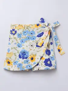 taffykids Girls Floral Printed Skort