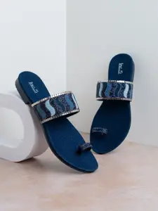 Inc 5 Women Embellished Ethnic One Toe Flats