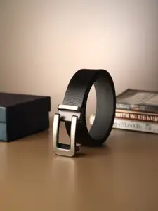 The Roadster Lifestyle Co Men Leather Textured Formal Belts