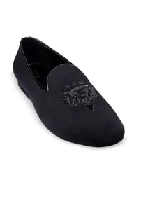 TANNY SHOES Men Velvet Mojaris