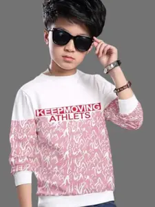 ATLANS Boys Typography Printed Casual Sweatshirt