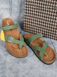 Lavie Women One Toe Flats with Buckles