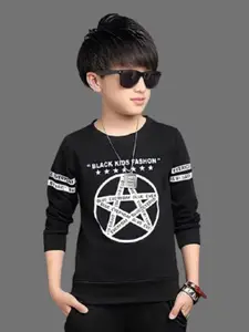 ATLANS Boys Typography Printed Casual Sweatshirt