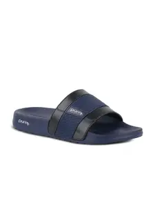 WELCOME Men Colourblocked Sliders Grip & Bounce With 40% Less Pressure