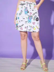 DIMPY GARMENTS Women Graphic Printed A-line Above Knee Skirt