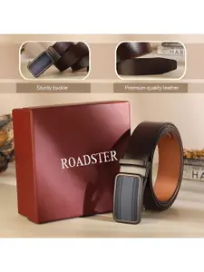 The Roadster Lifestyle Co Men Leather Formal Belt