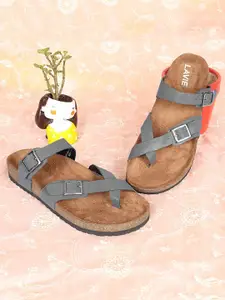 Lavie Women Open Toe Flats with Buckles