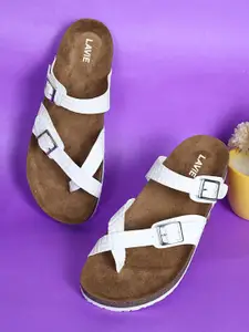 Lavie Women Open Toe Flats with Buckles