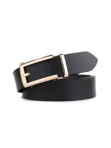 The Roadster Lifestyle Co. Men Leather Textured Formal Belt