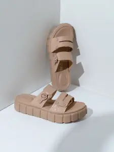 Inc 5 Women Open Toe Flats with Buckles