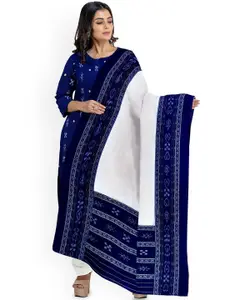 KALPRA FASHION Geometric Printed Pure Cotton Unstitched Dress Material