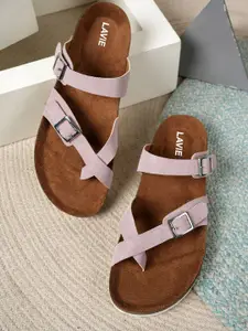 Lavie Women Buckle Detailed One Toe Flats