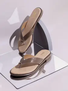 Inc 5 Women Open Toe T-Strap Flats