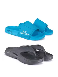 BERSACHE Men Pack Of 2 Ultra Soft Technology Flip Flops