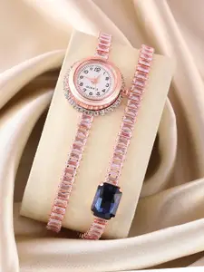 HAUTE SAUCE by  Campus Sutra HAUTE SAUCE by Campus Sutra Women The Crystalized Wrap Round Watch