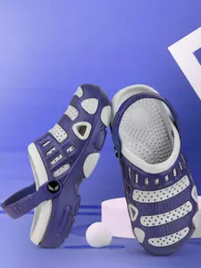 BERSACHE Boys Set Of 2 Colourblocked Ultra Soft Technology Clogs