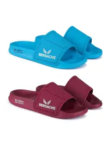 BERSACHE Men Pack of 2 Slip-On Flip Flops