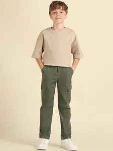 U.S. Polo Assn. Kids U.S. Polo Assn. Boys Classic Mid-Rise Cargos Trousers