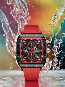 GIORDANO Men Square Dial & Straps Analogue Watch GZ-50123-03