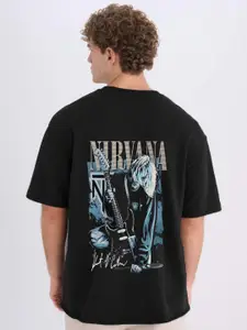 Moda Rapido Men Graphic Printed Round Neck Cotton Oversized T-shirt